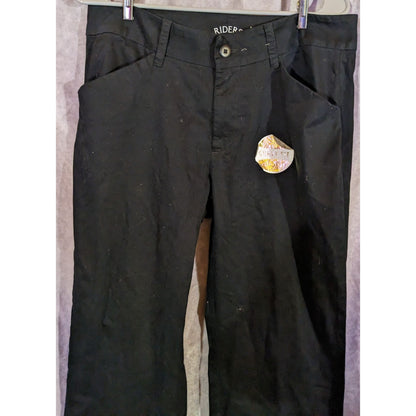 Riders By Lee Curvy Fit Midrise Trouser Pants Black Size 14L