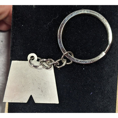 Quirky Novelty Silver Tone Shorts Shaped Keychain