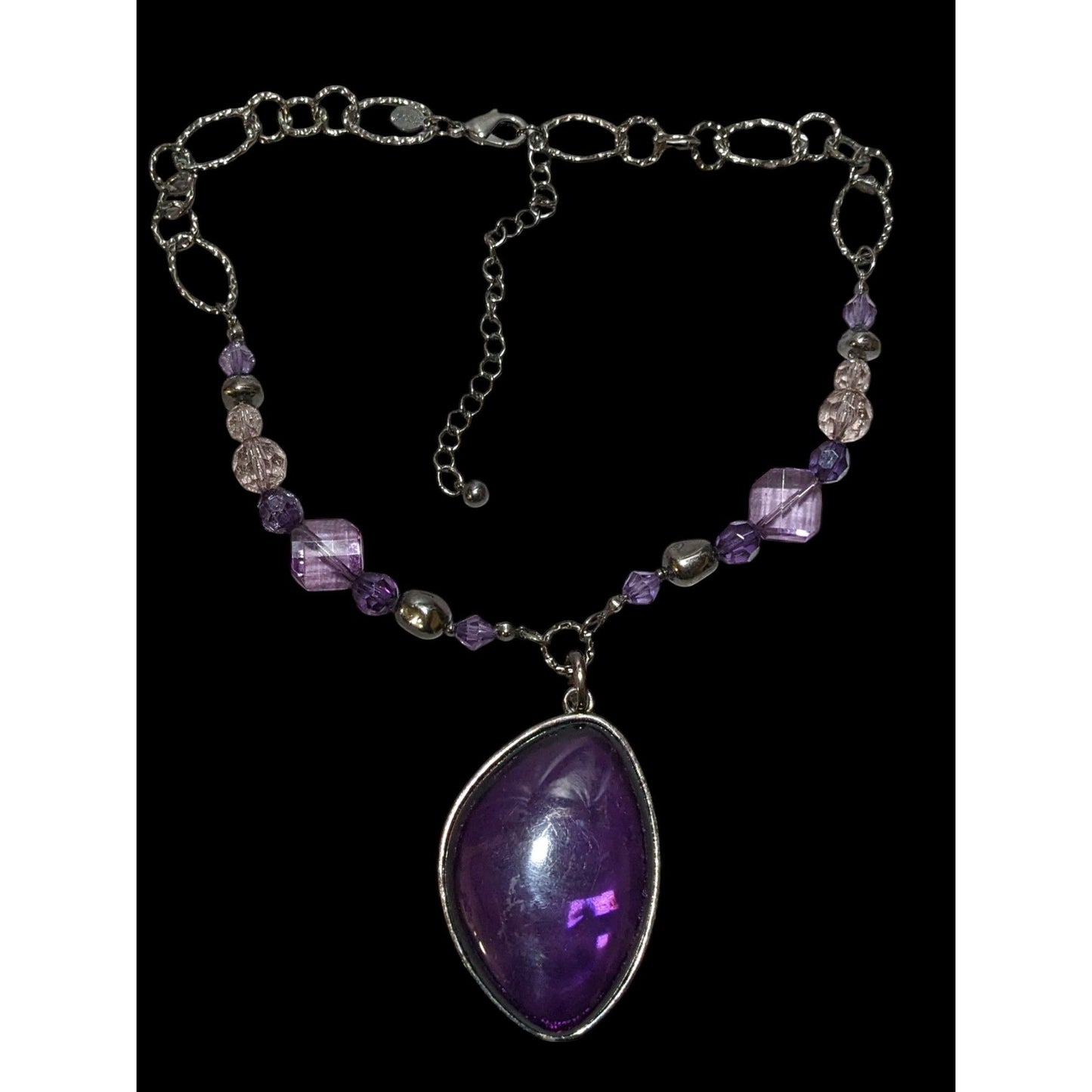 Gothic Purple Chico's Elegant Pendant Necklace