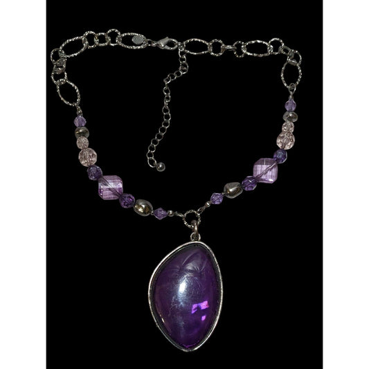 Gothic Purple Chico's Elegant Pendant Necklace