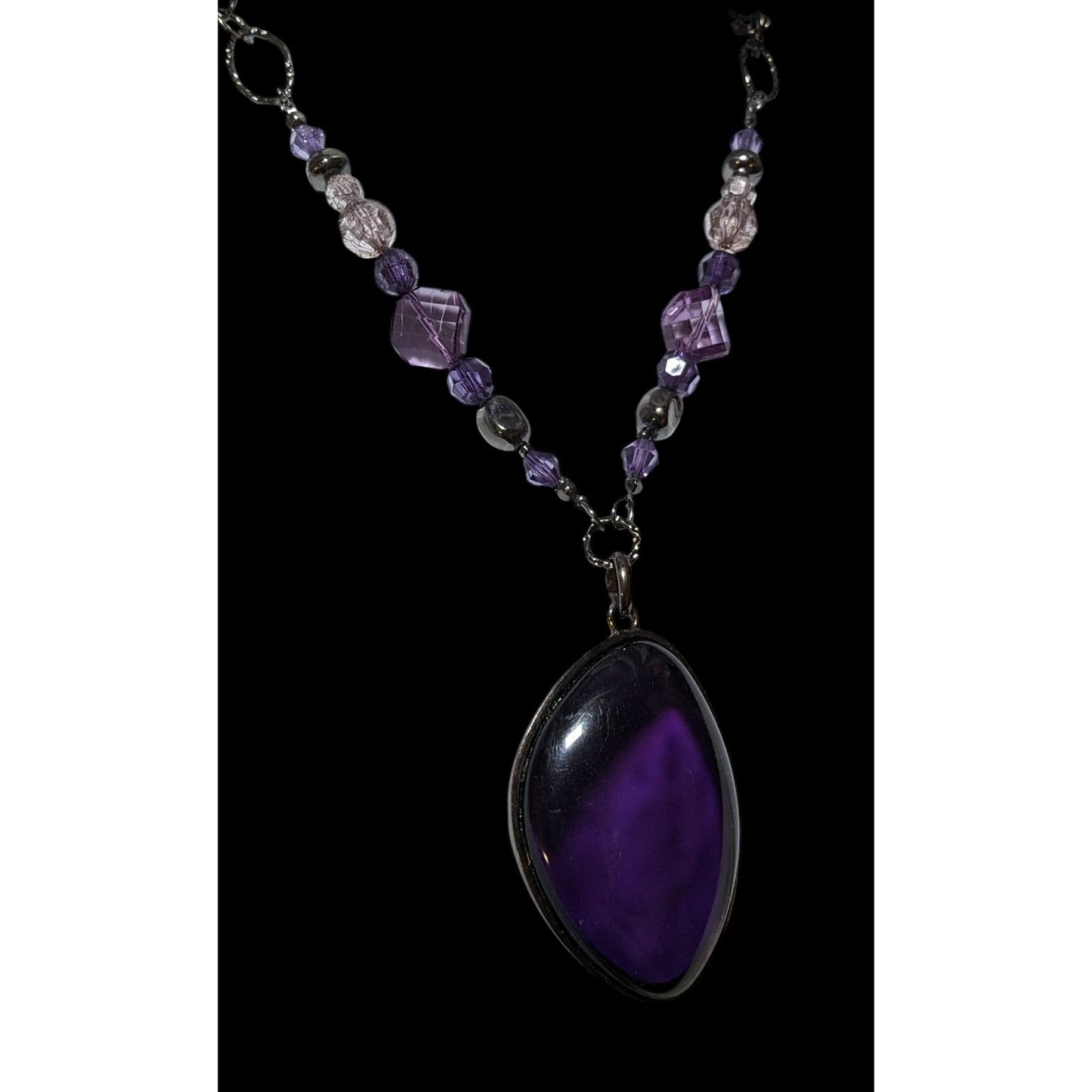 Gothic Purple Chico's Elegant Pendant Necklace