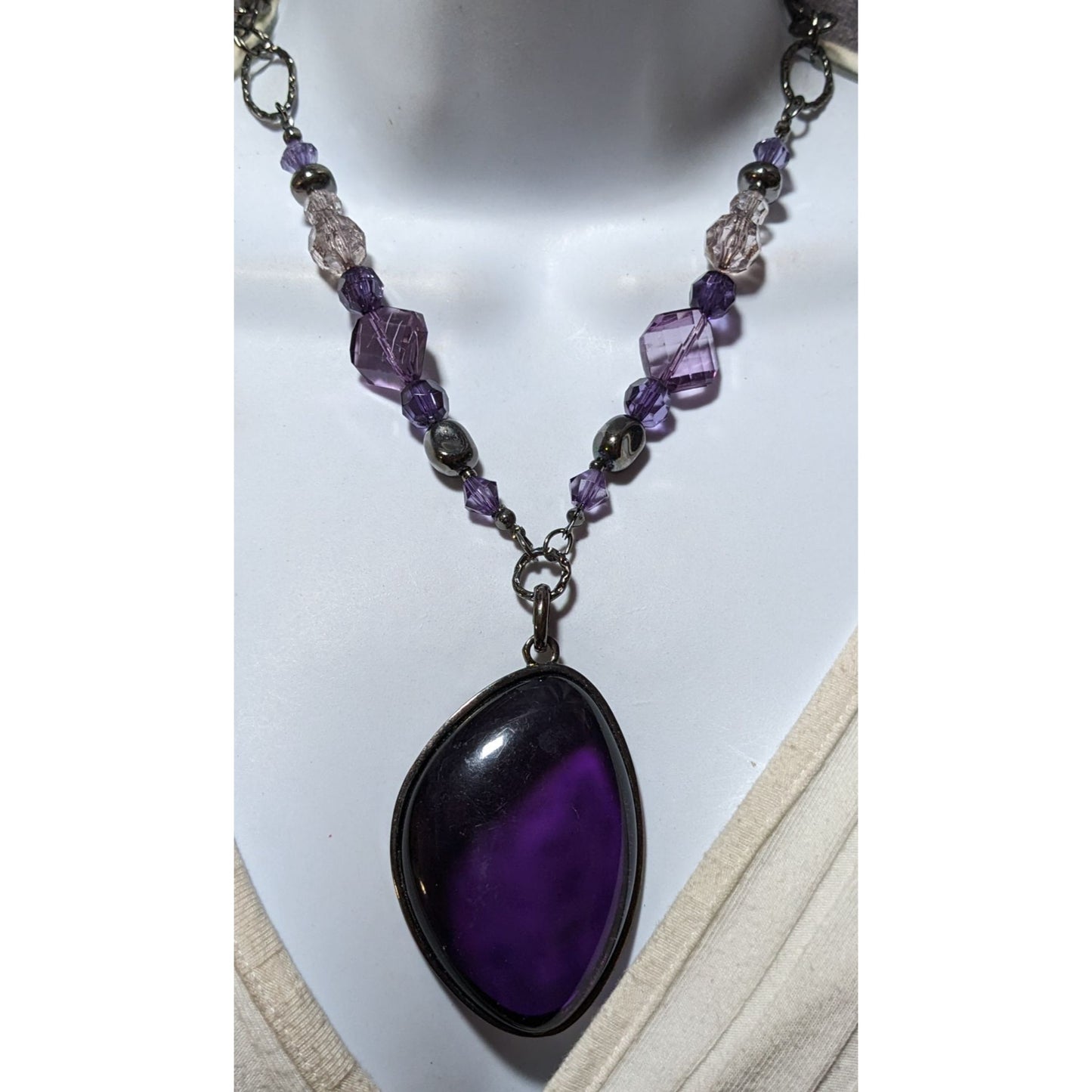 Gothic Purple Chico's Elegant Pendant Necklace