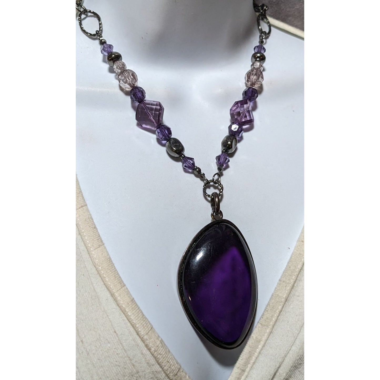 Gothic Purple Chico's Elegant Pendant Necklace