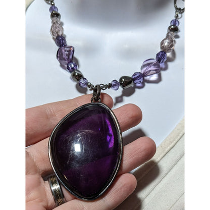 Gothic Purple Chico's Elegant Pendant Necklace