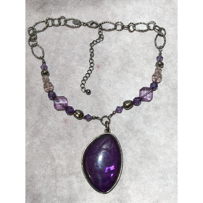 Gothic Purple Chico's Elegant Pendant Necklace