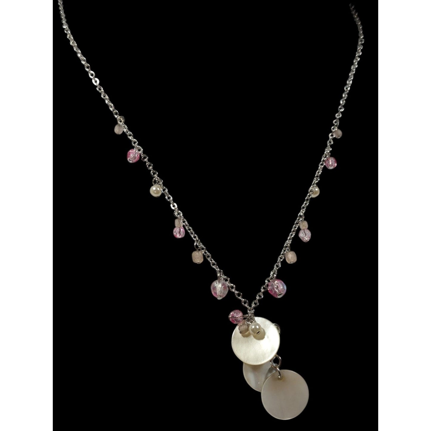 Cookie Lee Coquette Beaded Shell Necklace