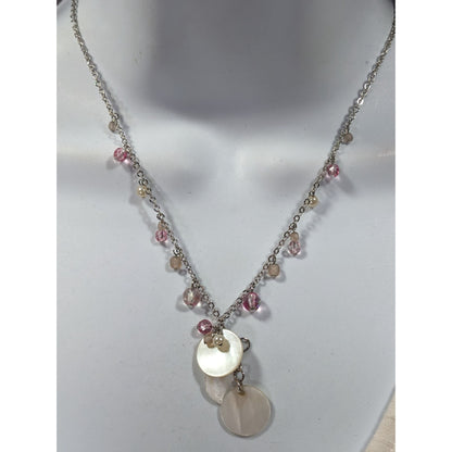 Cookie Lee Coquette Beaded Shell Necklace