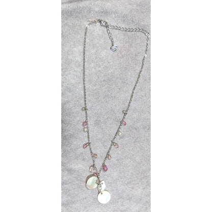 Cookie Lee Coquette Beaded Shell Necklace