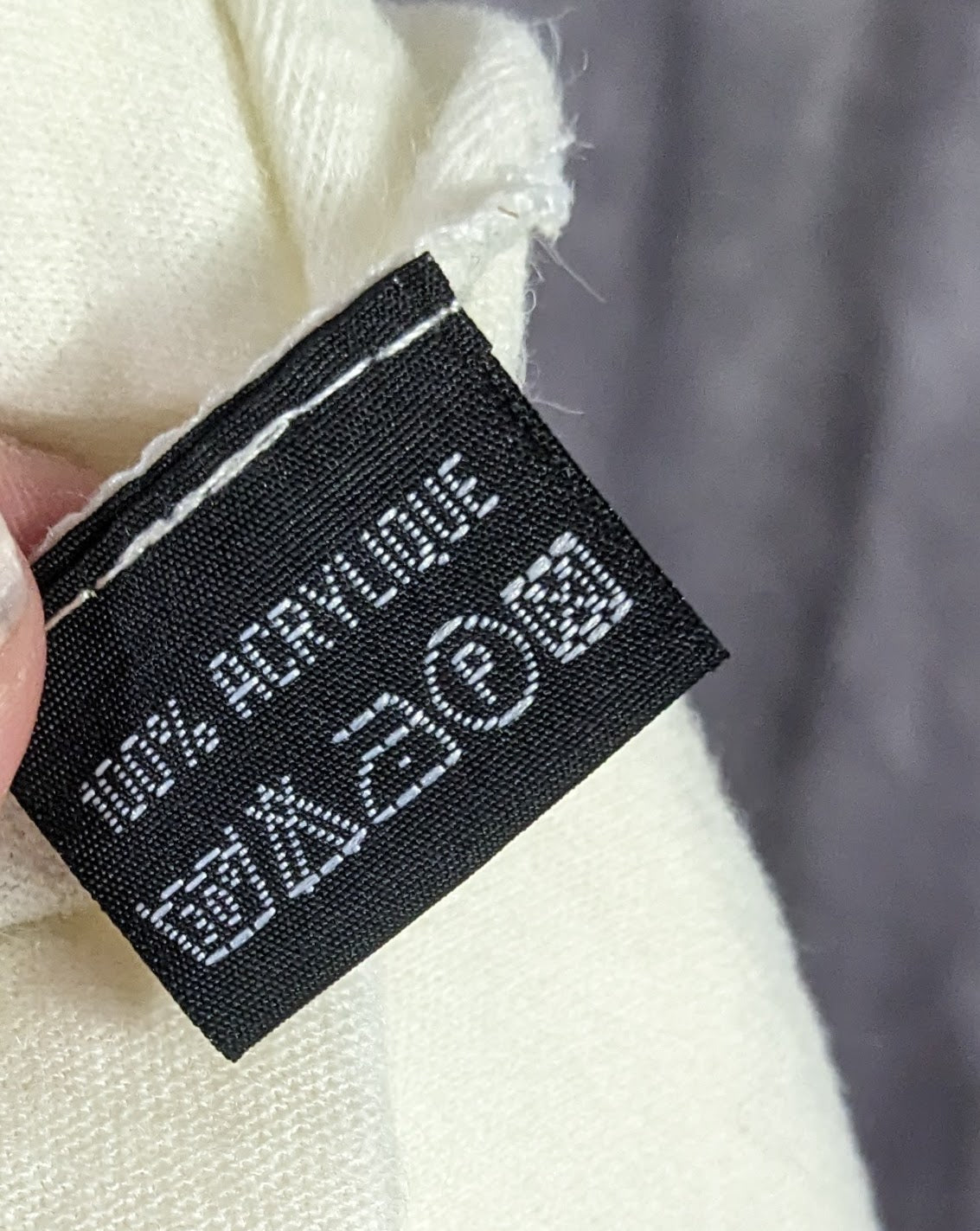 Vintage French Coquette White Scarf With Lace & Button Accents 100% Acrylic 82"x20"