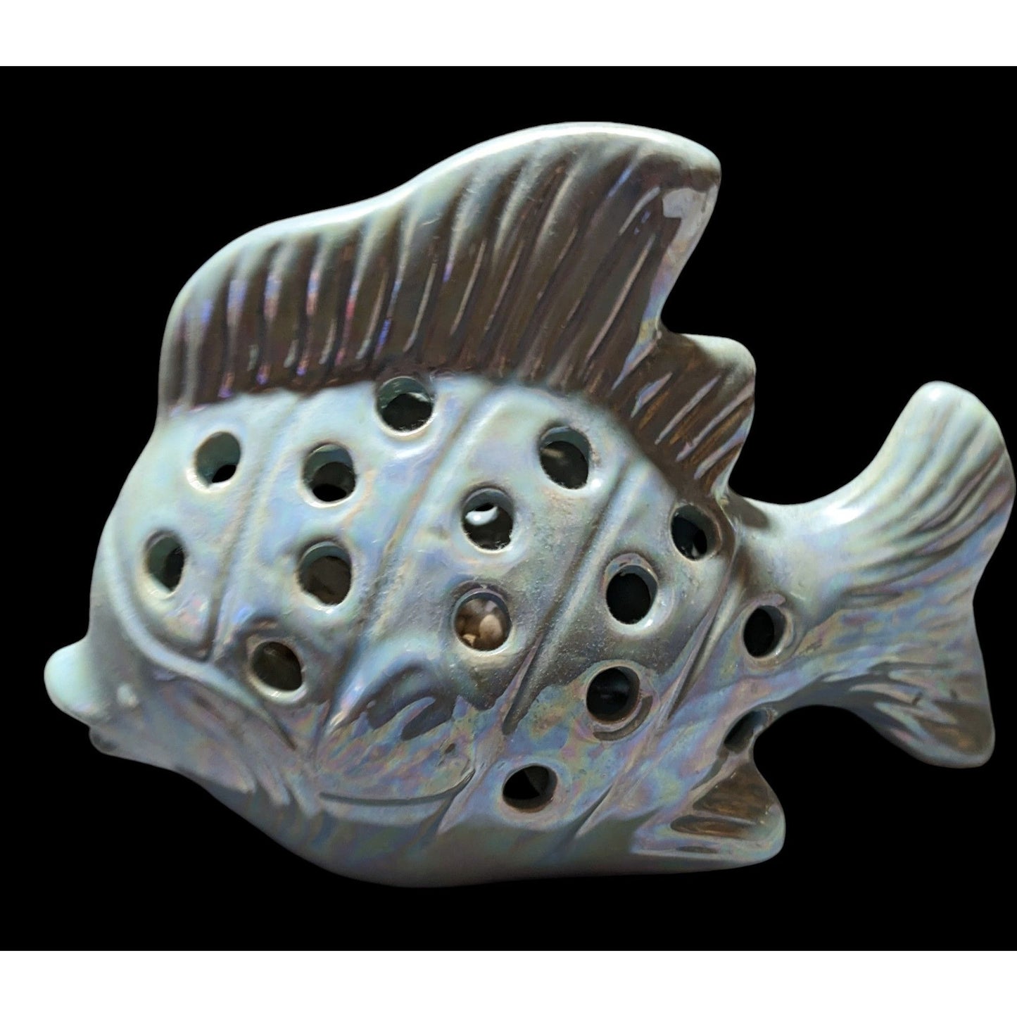 Mermaidcore Blue Iridescent Beachy Fish Decor