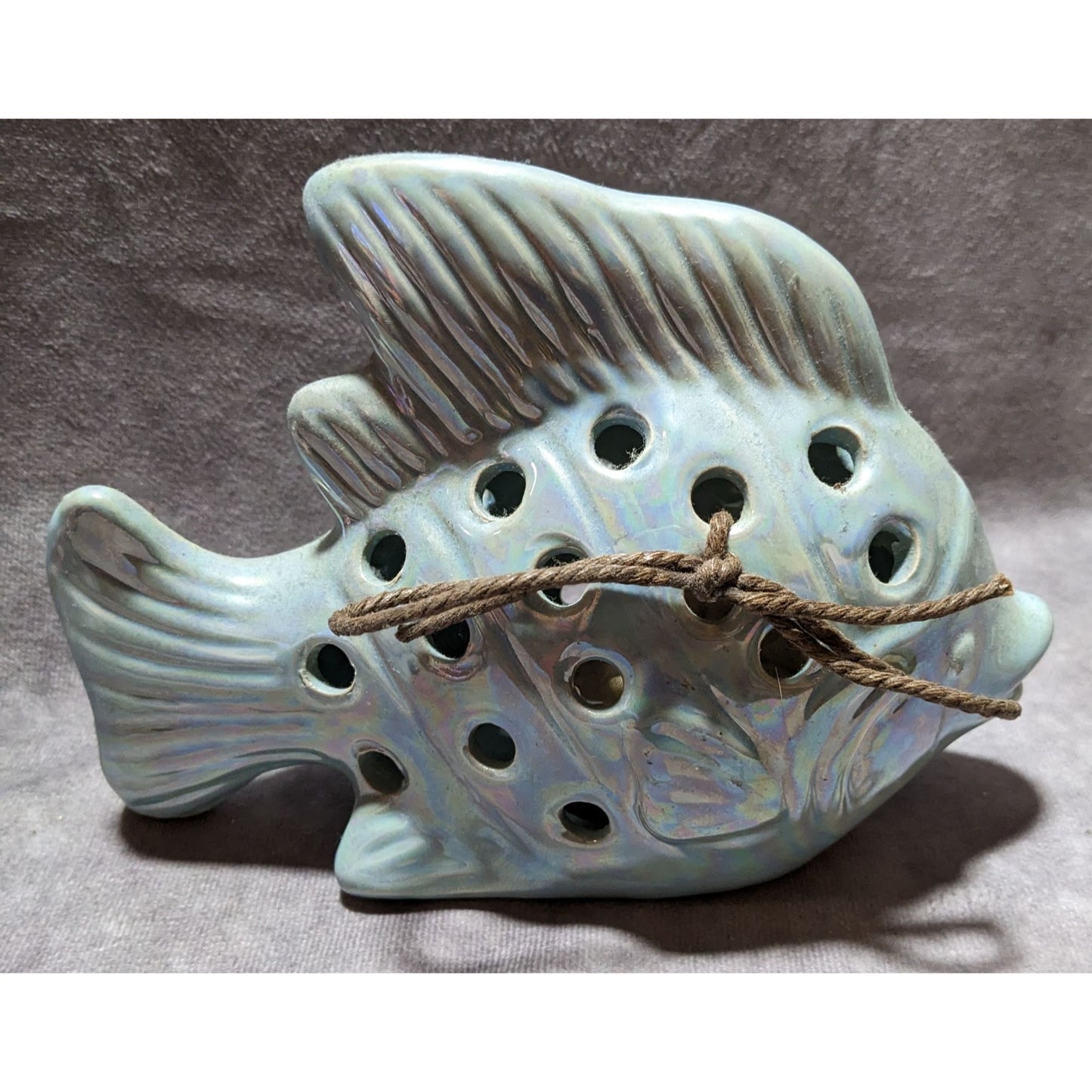 Mermaidcore Blue Iridescent Beachy Fish Decor