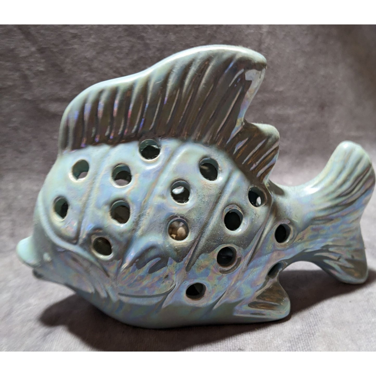 Mermaidcore Blue Iridescent Beachy Fish Decor