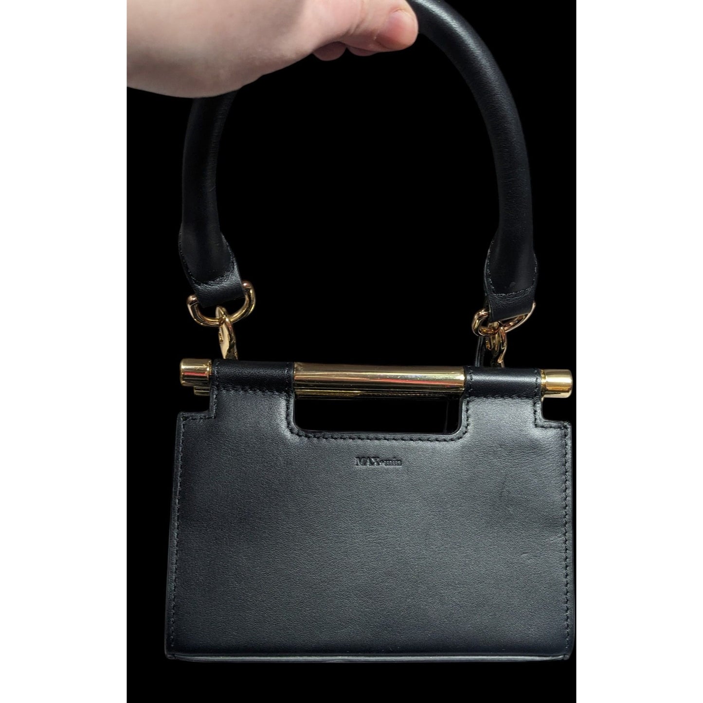 Max + Min Micro-Mini Meru Clutch In Black