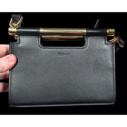 Max + Min Micro-Mini Meru Clutch In Black