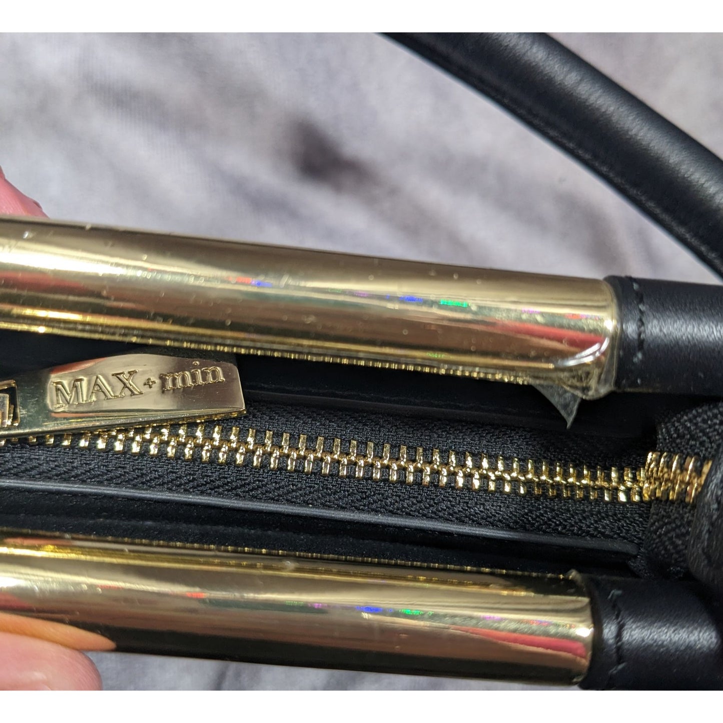 Max + Min Micro-Mini Meru Clutch In Black