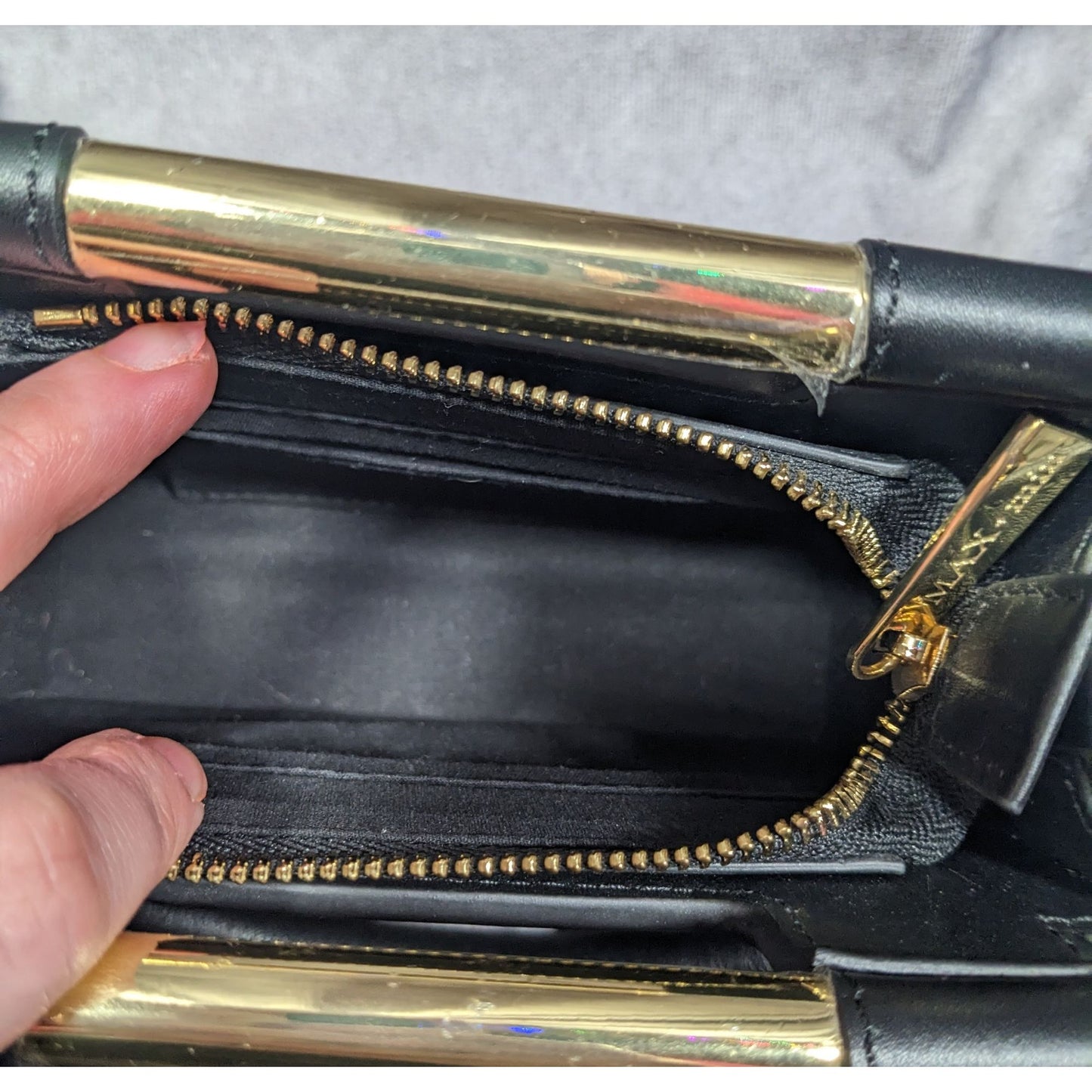 Max + Min Micro-Mini Meru Clutch In Black