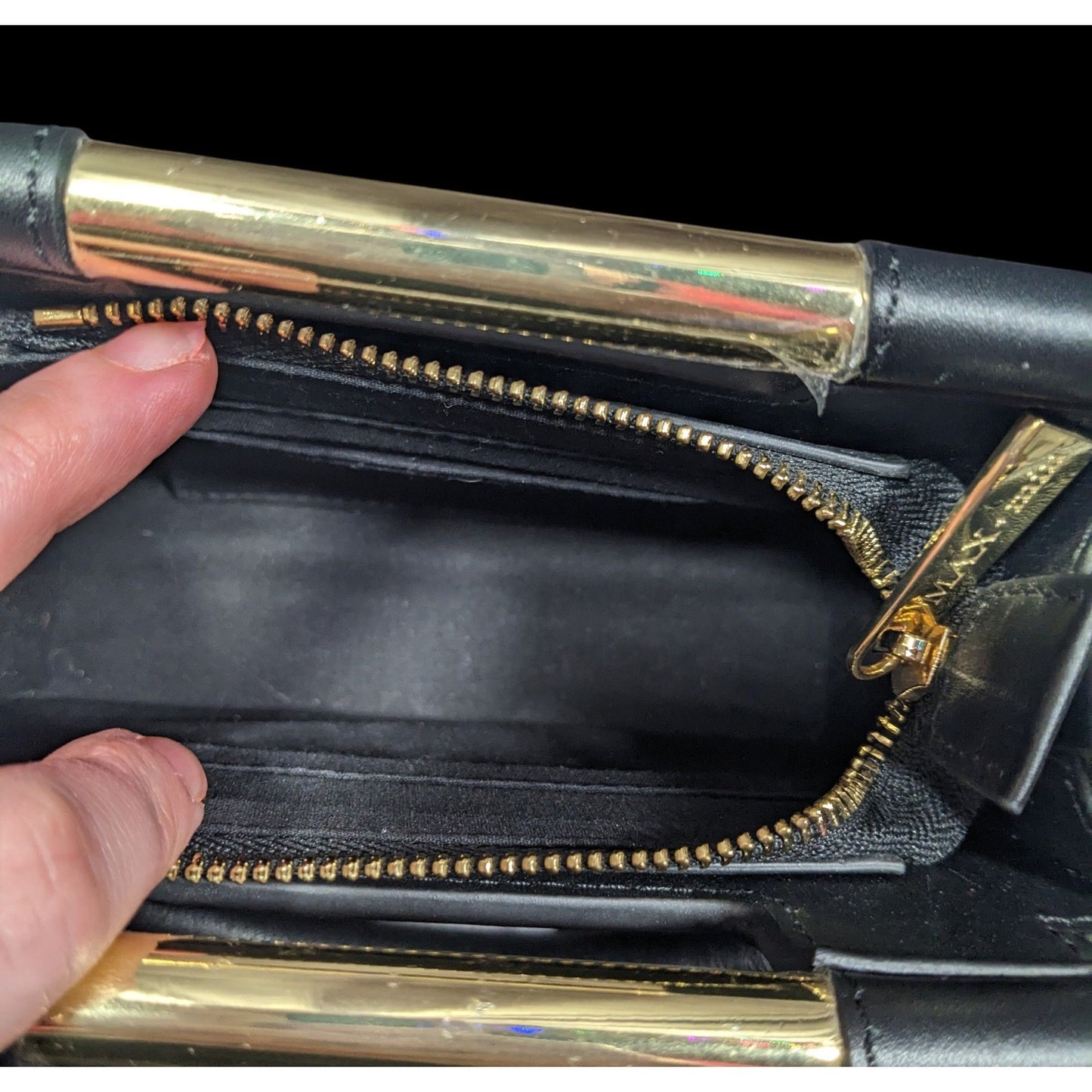 Max + Min Micro-Mini Meru Clutch In Black