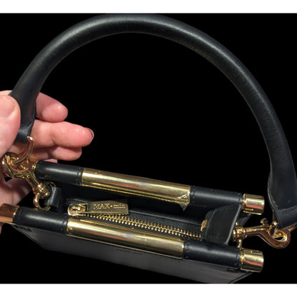 Max + Min Micro-Mini Meru Clutch In Black