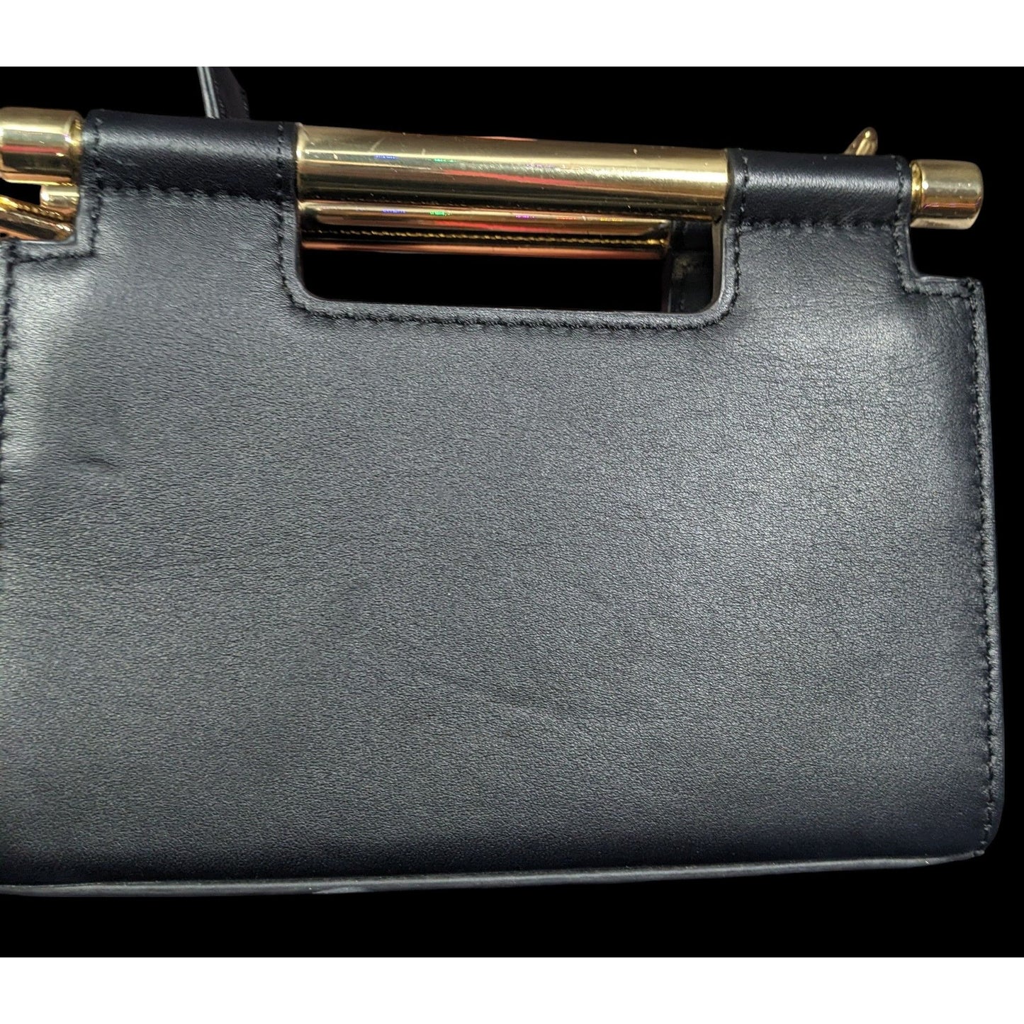 Max + Min Micro-Mini Meru Clutch In Black