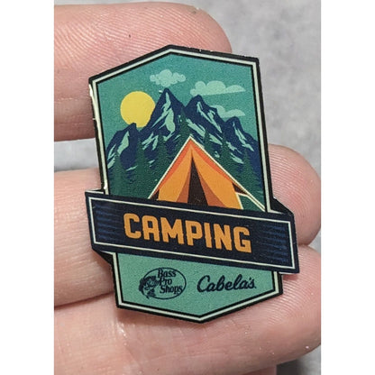 Gorpcore Outdoors Camping Cabela’s Bass Pro Shops Mountain Tent Lapel Pin