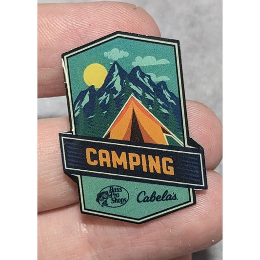 Gorpcore Outdoors Camping Cabela’s Bass Pro Shops Mountain Tent Lapel Pin