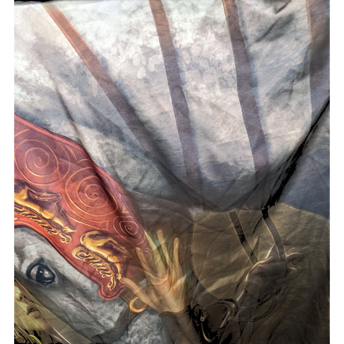 Art History Horse And Rider Printed Scarf