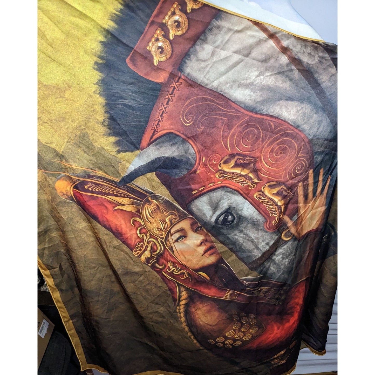 Art History Horse And Rider Printed Scarf