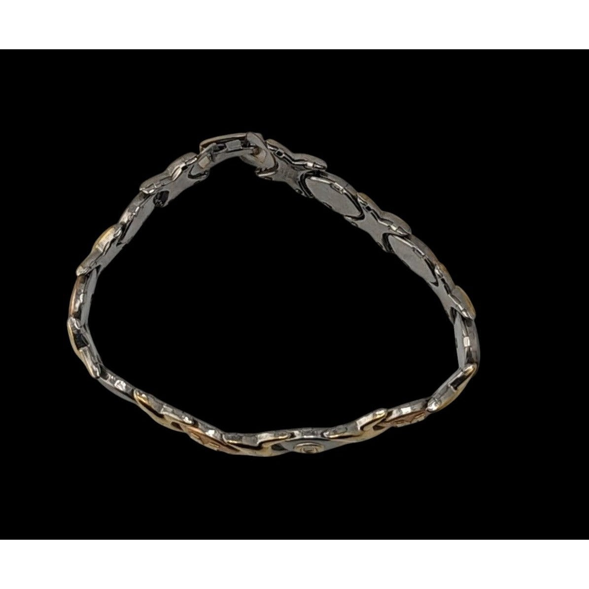 Mom-Themed Stainless Steel Bracelet Gold & Silver Snap Lock 7 Inches JJT Design