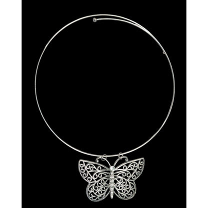 Festival Fairycore Butterfly Pendant Coil Neckalce