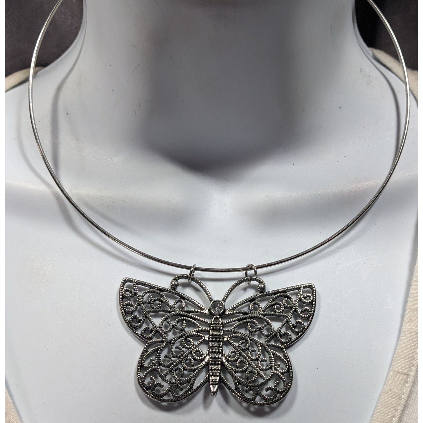 Festival Fairycore Butterfly Pendant Coil Neckalce