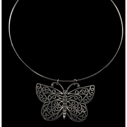 Festival Fairycore Butterfly Pendant Coil Neckalce
