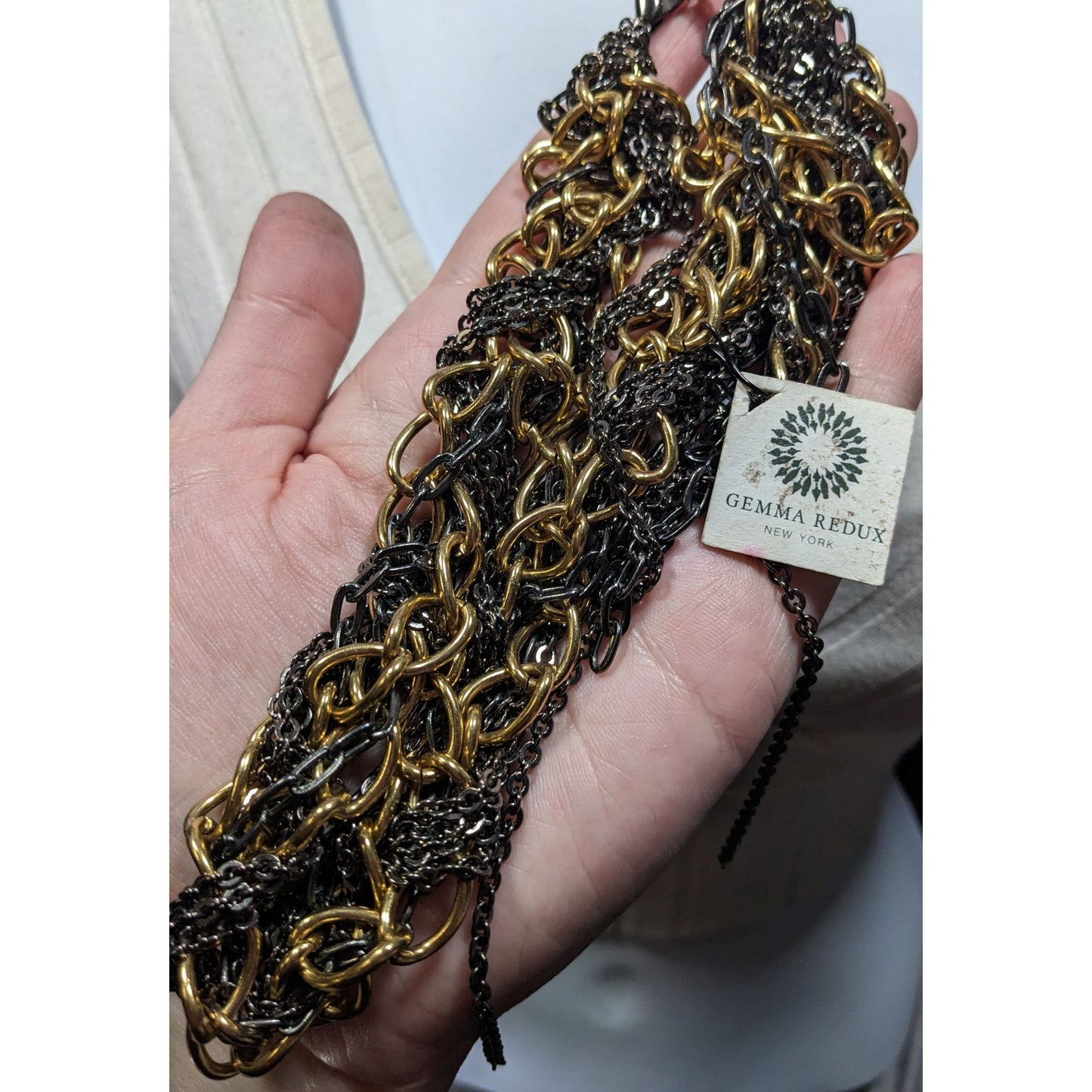 Gemma Redux Gothic Punk Multi Chain Necklace