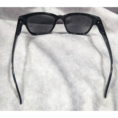 Classic Retro Black Bifocal Reader Sunglasses