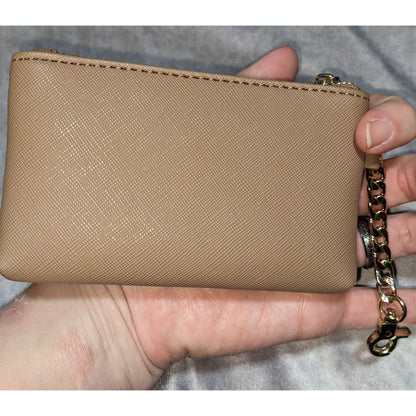 Dune London Womens Snake Print Zip Pouch With Gold Chain & Zip Closure