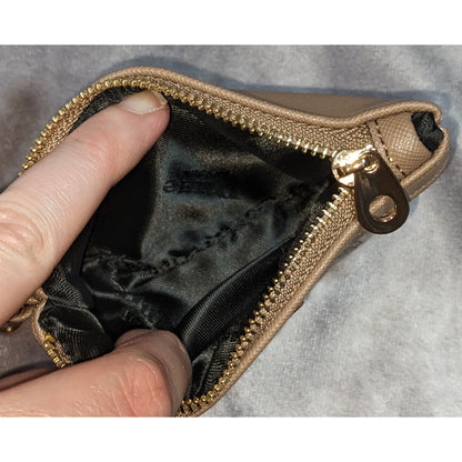 Dune London Womens Snake Print Zip Pouch With Gold Chain & Zip Closure