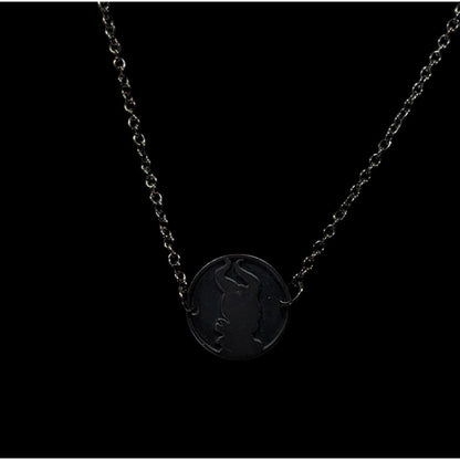 Disney Maleficent Black Cameo Pendant Necklace