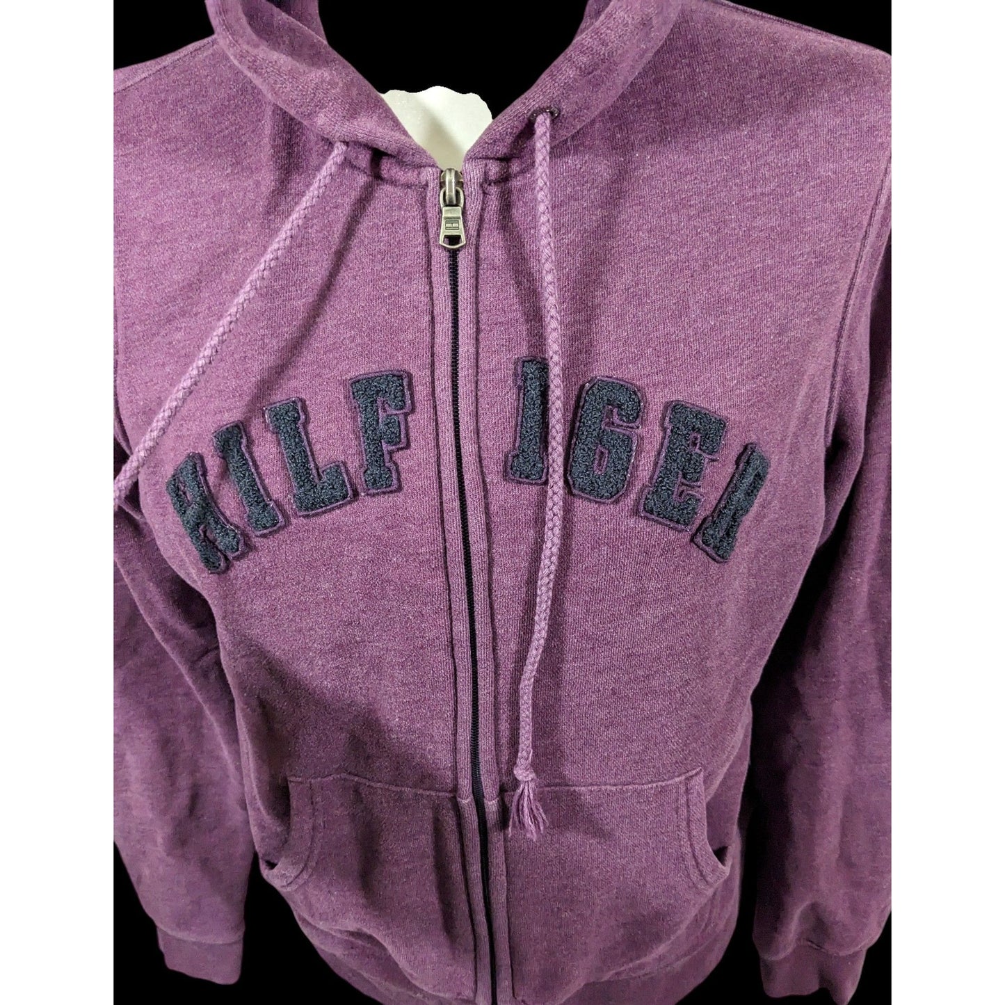 Preppy Purple Zip Hoodie by Tommy Hilfiger