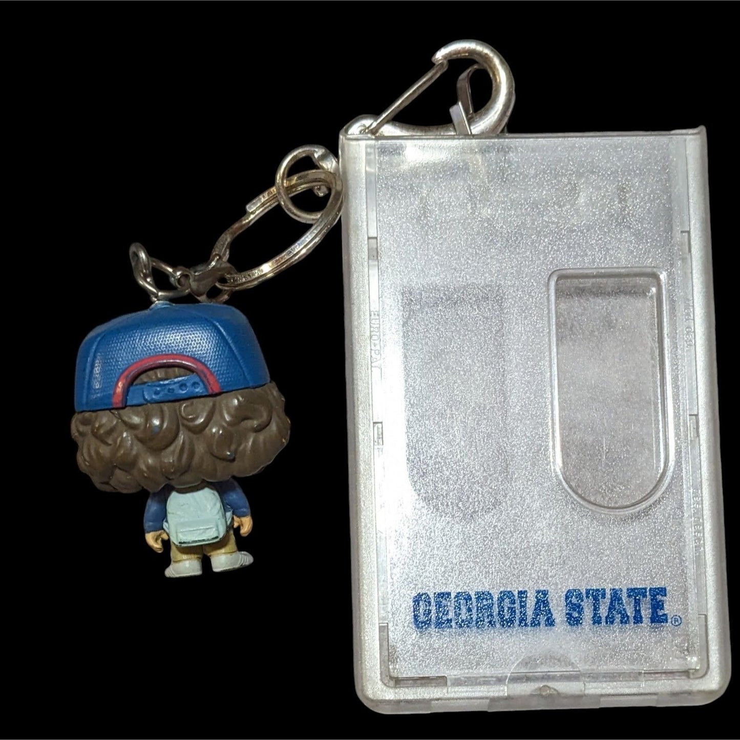 Stranger Things Dustin Funko Keychain With Georgia State ID Holder