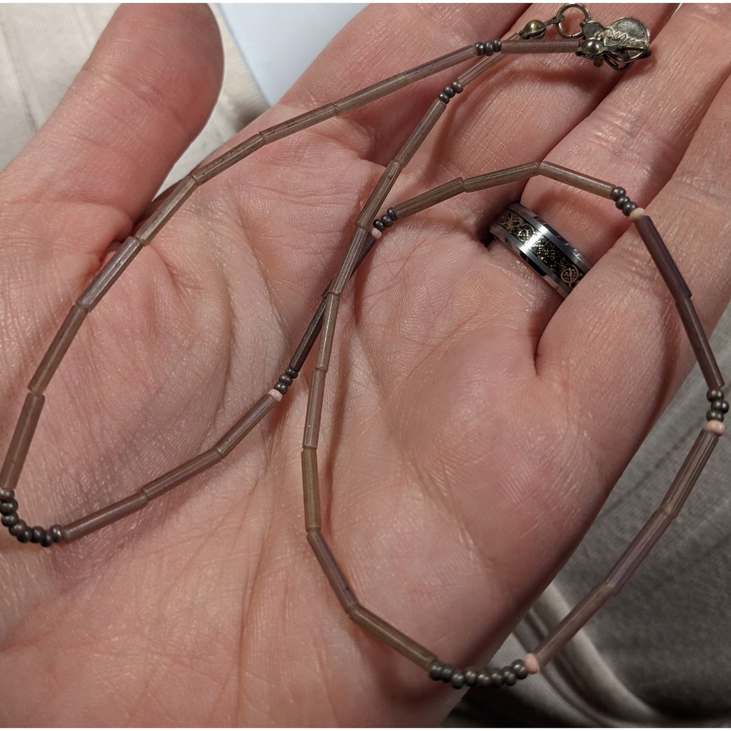 Curve Brand Minimalist Glass Beaded Necklace