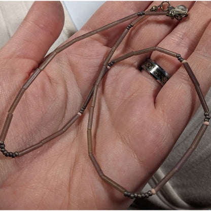 Curve Brand Minimalist Glass Beaded Necklace