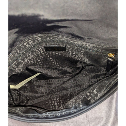 Kate Spade Wilson Road Black Nylon Fold-Over Satchel