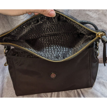 Kate Spade Wilson Road Black Nylon Fold-Over Satchel