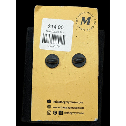 The Gray Muse Processing Time Saying Enamel Pin