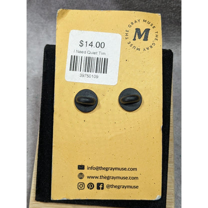 The Gray Muse Processing Time Saying Enamel Pin