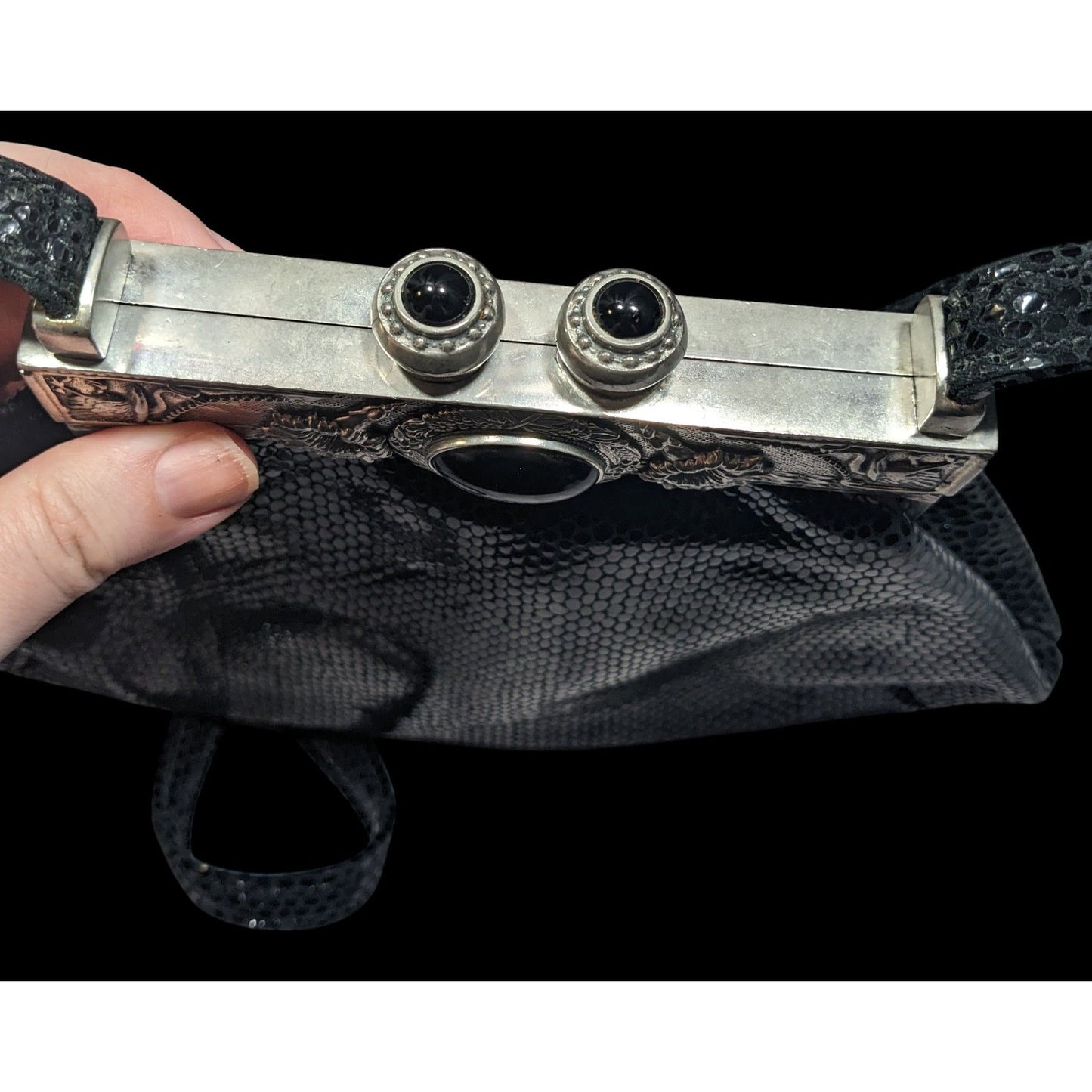 Vintage Moulin Rouge James Culver Gothic Leather Shoulder Bag