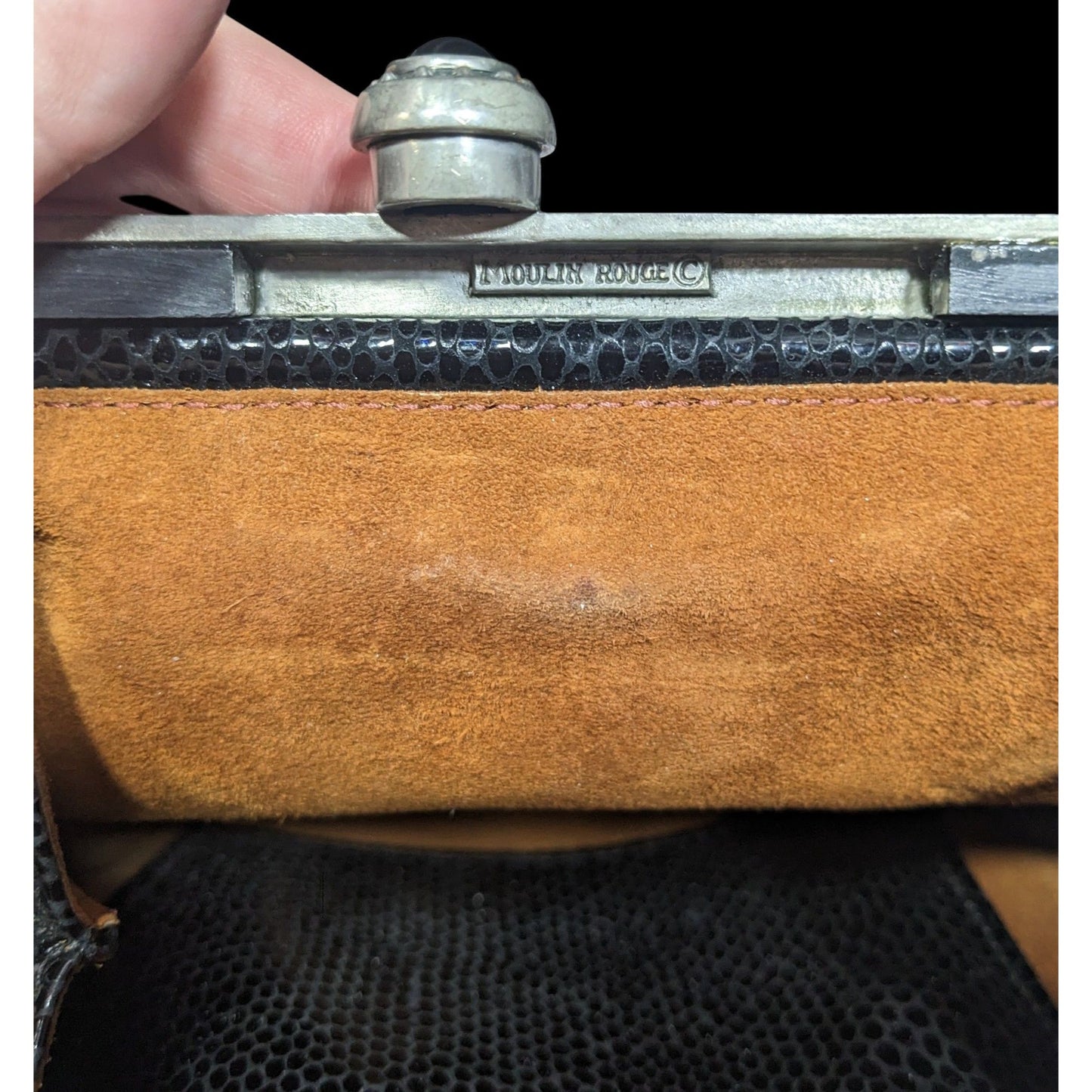 Vintage Moulin Rouge James Culver Gothic Leather Shoulder Bag