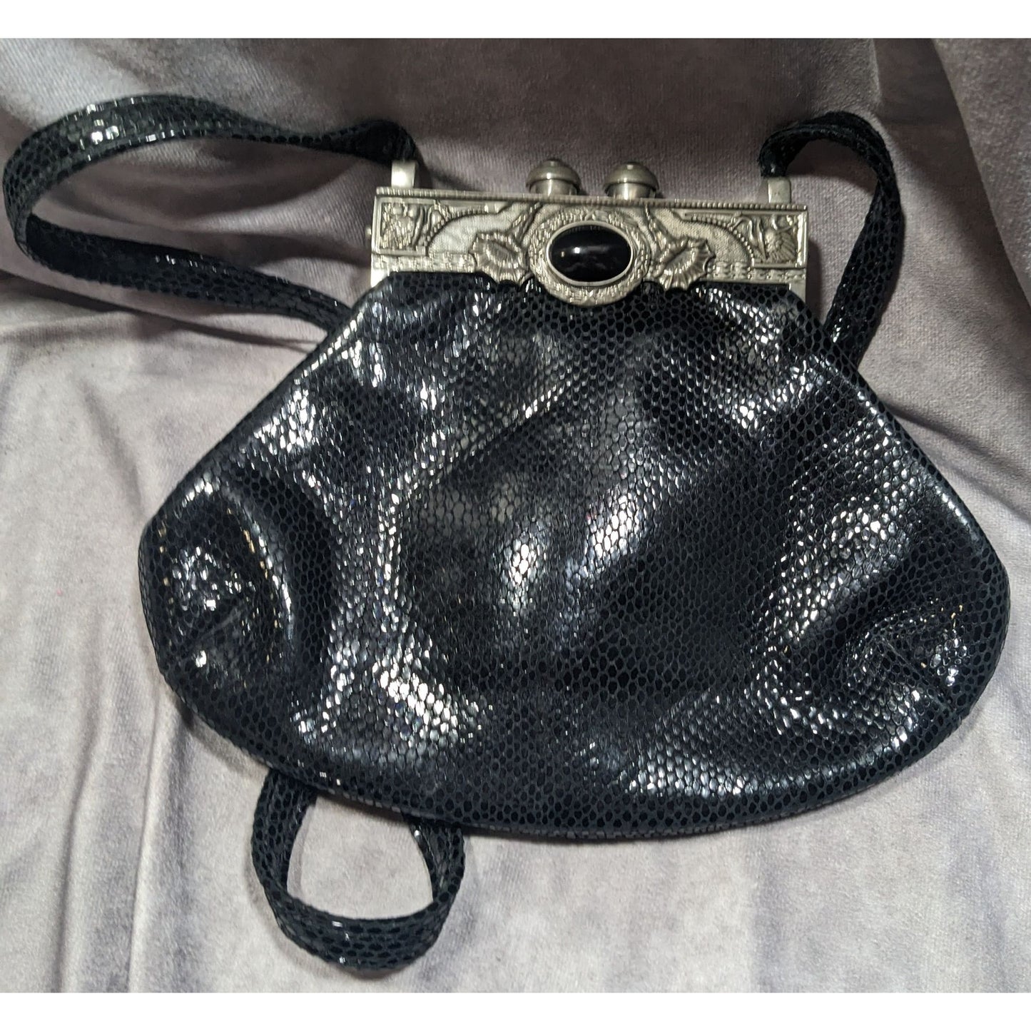 Vintage Moulin Rouge James Culver Gothic Leather Shoulder Bag