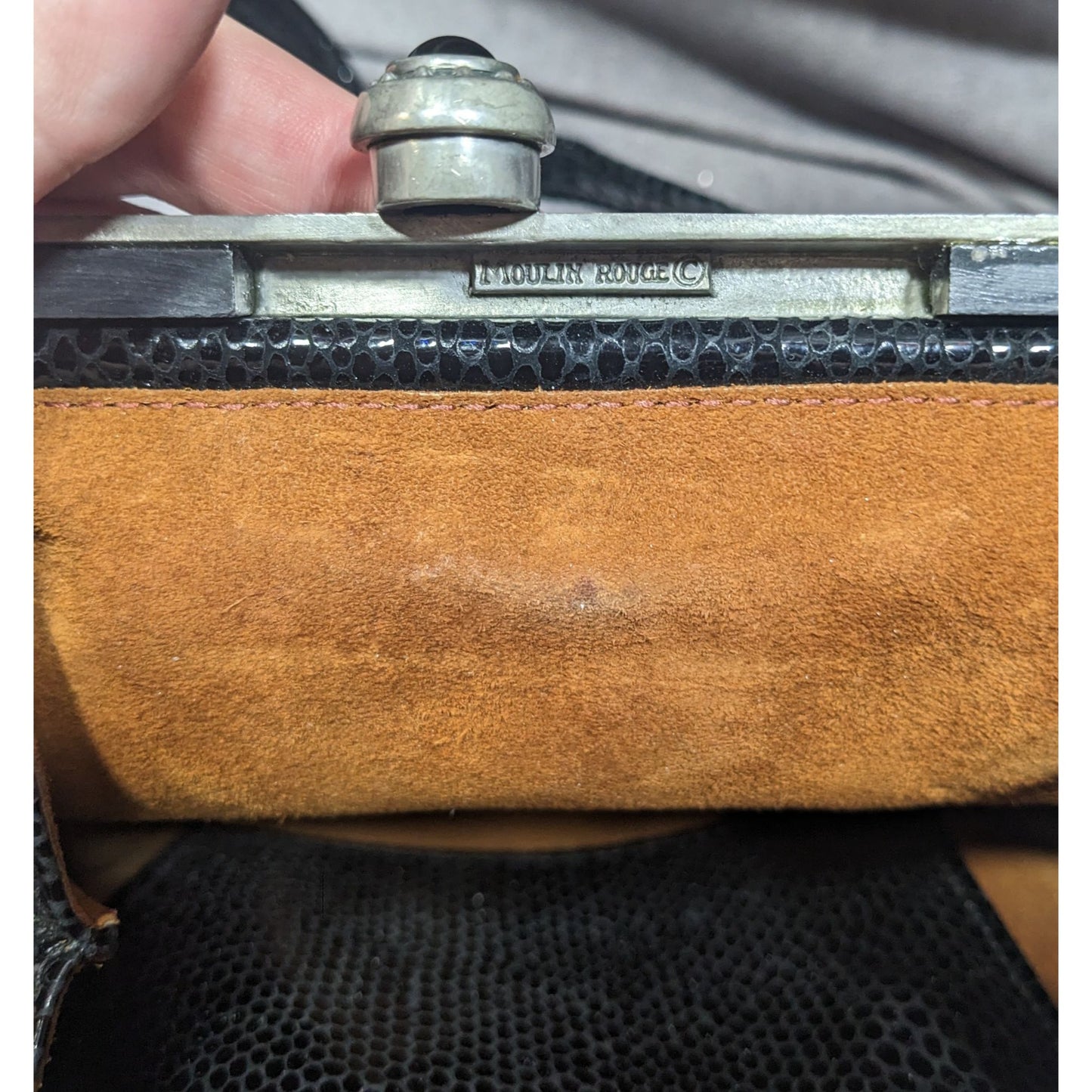 Vintage Moulin Rouge James Culver Gothic Leather Shoulder Bag