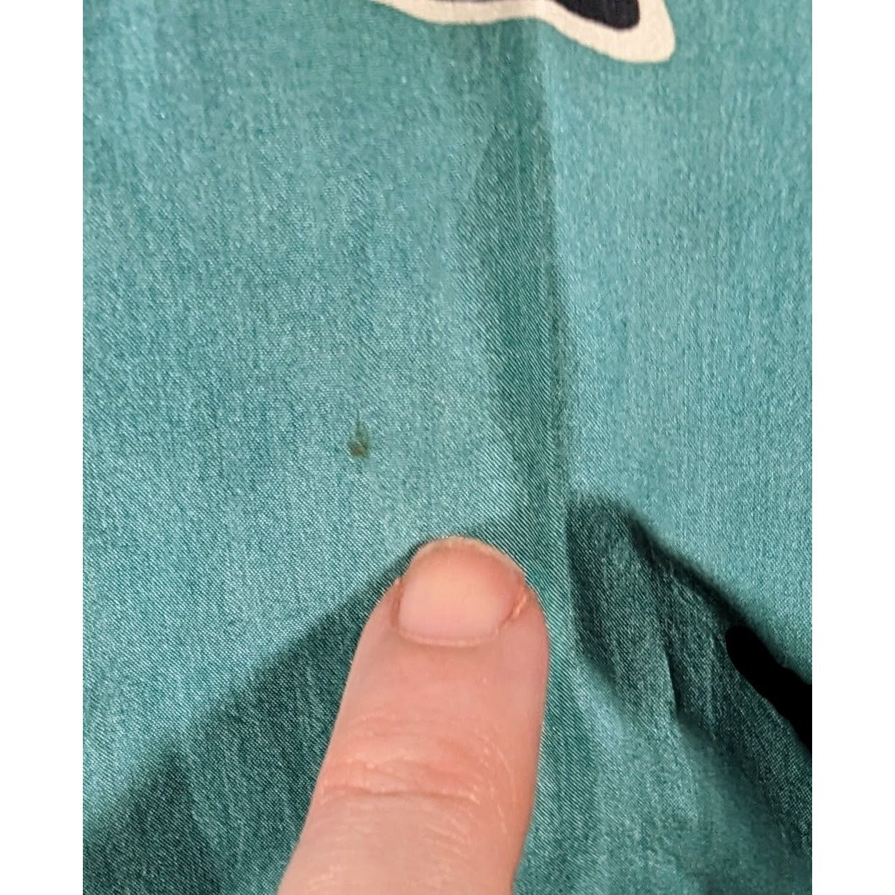 Vintage Sekina Blue Silk Abstract Scarf