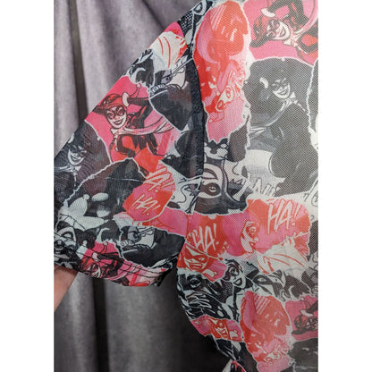Harley Quinn x Smak Parlour Semi Sheer Crop Top Size 1X
